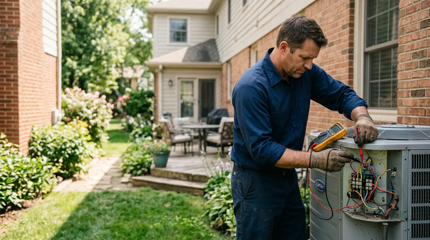 HVAC technician working near Shannon City, IA